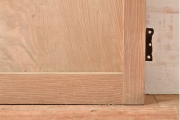 アンティーク建具　木本来の味わいが魅力的な杉材一枚板の扉(ドア、木製扉、木製ドア、建具)(R-048555)