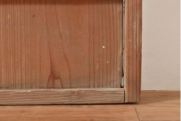 アンティーク建具　落ち着きのある和空間を演出してくれる升格子障子戸4枚セット(引き戸、建具)(R-048556)