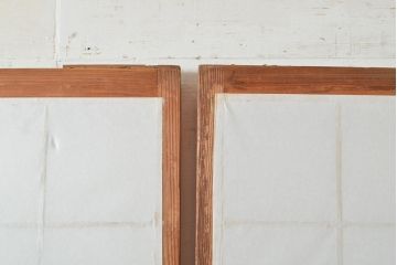 アンティーク建具　落ち着きのある和空間を演出してくれる升格子障子戸4枚セット(引き戸、建具)(R-048556)