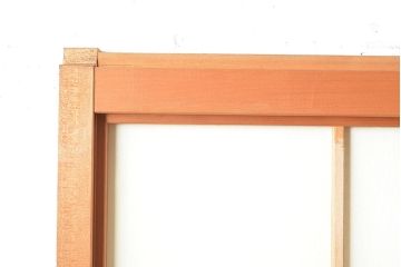 アンティーク建具　情緒溢れる和の雰囲気漂う雪見障子戸4枚セット(摺り上げ障子戸、引き戸、擦り上げ障子戸、擦上障子戸、建具)(R-048557)