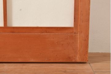 アンティーク建具　情緒溢れる和の雰囲気漂う雪見障子戸4枚セット(摺り上げ障子戸、引き戸、擦り上げ障子戸、擦上障子戸、建具)(R-048557)