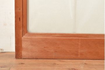 アンティーク建具　情緒溢れる和の雰囲気漂う雪見障子戸4枚セット(摺り上げ障子戸、引き戸、擦り上げ障子戸、擦上障子戸、建具)(R-048557)