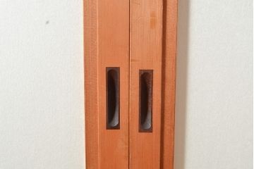 アンティーク建具　情緒溢れる和の雰囲気漂う雪見障子戸4枚セット(摺り上げ障子戸、引き戸、擦り上げ障子戸、擦上障子戸、建具)(R-048557)