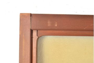 アンティーク建具　結霜ガラスが懐かしさを漂わせるガラス戸2枚セット(引き戸、建具)(R-048558)