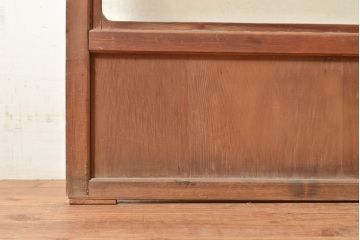 アンティーク建具　結霜ガラスが懐かしさを漂わせるガラス戸2枚セット(引き戸、建具)(R-048558)