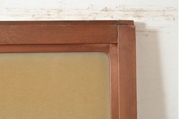 アンティーク建具　結霜ガラスが懐かしさを漂わせるガラス戸2枚セット(引き戸、建具)(R-048558)