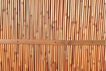 アンティーク建具　爽涼な佇まいが風情ある御簾戸2枚セット(建具、簾戸、簀戸、葭戸、夏障子、すど、葦戸)(R-048559)