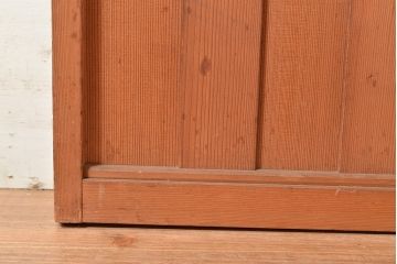 アンティーク建具　様々な採光と通風を感じることができる御簾戸2枚セット(建具、簾戸、簀戸、葭戸、夏障子、すど、葦戸)(R-048561)