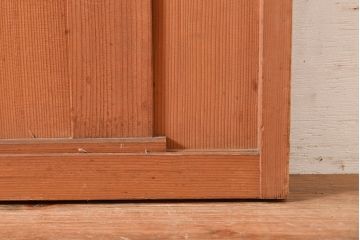 アンティーク建具　様々な採光と通風を感じることができる御簾戸2枚セット(建具、簾戸、簀戸、葭戸、夏障子、すど、葦戸)(R-048561)