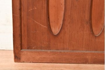 アンティーク建具　風通し抜群!腰板の仕掛けが魅力の簀戸2枚セット(建具、簾戸、葭戸、夏障子、すど、葦戸)(R-048562)