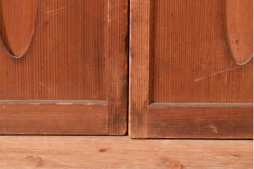 アンティーク建具　風通し抜群!腰板の仕掛けが魅力の簀戸2枚セット(建具、簾戸、葭戸、夏障子、すど、葦戸)(R-048562)