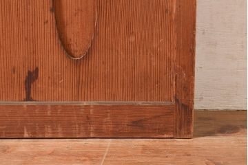 アンティーク建具　風通し抜群!腰板の仕掛けが魅力の簀戸2枚セット(建具、簾戸、葭戸、夏障子、すど、葦戸)(R-048562)