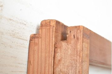 アンティーク建具　風通し抜群!腰板の仕掛けが魅力の簀戸2枚セット(建具、簾戸、葭戸、夏障子、すど、葦戸)(R-048562)