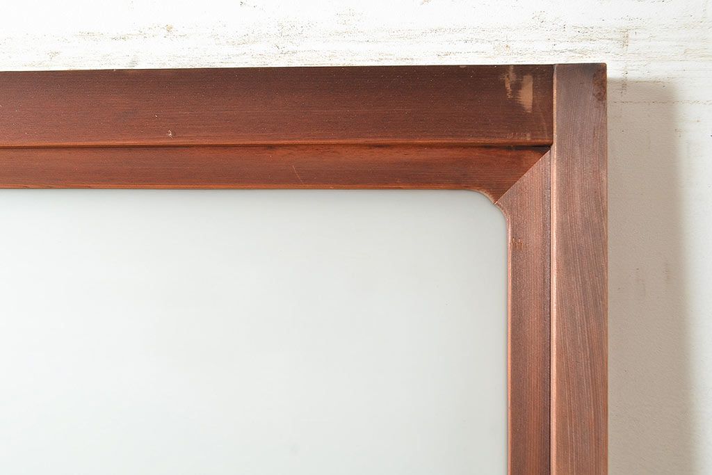 和製アンティーク　窓付き　シンプルなデザインが取り入れやすい木製の扉(ドア、木製ドア、建具)(R-048563)