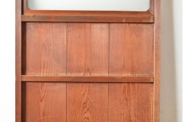 和製アンティーク　窓付き　シンプルなデザインが取り入れやすい木製の扉(ドア、木製ドア、建具)(R-048563)