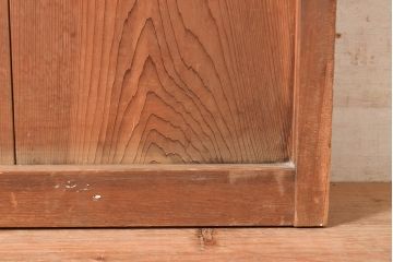 和製アンティーク　窓付き　シンプルなデザインが取り入れやすい木製の扉(ドア、木製ドア、建具)(R-048563)