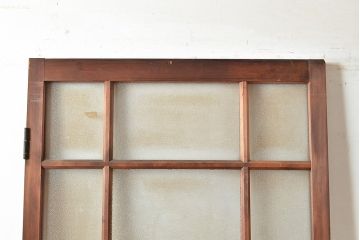 和製アンティーク　きらきら輝くダイヤガラスがレトロな雰囲気を高めるガラス扉(ドア、建具)