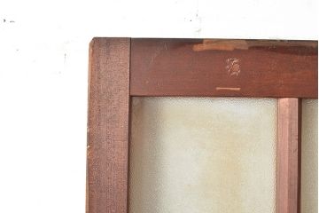 和製アンティーク　きらきら輝くダイヤガラスがレトロな雰囲気を高めるガラス扉(ドア、建具)