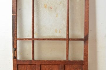 和製アンティーク　きらきら輝くダイヤガラスがレトロな雰囲気を高めるガラス扉(ドア、建具)