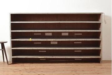 和製アンティーク　大きな下駄箱(収納棚、戸棚、靴箱)(R-048569)