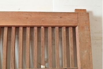アンティーク建具　ヒノキ材・栗材　時を重ねた木の味わいが魅力的な蔵戸(玄関戸、引き戸、建具)(R-048570)