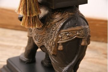 中古　FREDERICK COOPER(フレデッリック・クーパー)　高級品!象の意匠が繊細で存在感抜群のスタンドライト(スタンド照明、フロアスタンド)(R-048573)