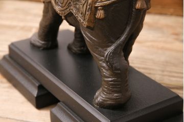 中古　FREDERICK COOPER(フレデッリック・クーパー)　高級品!象の意匠が繊細で存在感抜群のスタンドライト(スタンド照明、フロアスタンド)(R-048573)