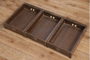 中古　高級品!　鉄刀木(タガヤサン)　内部銅製 美しい木目が魅力の関西火鉢(ローテーブル、長火鉢、座卓、リビングテーブル、囲炉裏)(R-048576)