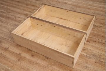 和製アンティーク　総桐材　当店リメイク　上手物!木の質感と木目が味わい深いローボード(テレビ台、ローチェスト、引き出し、衣装箪笥)(R-048579)