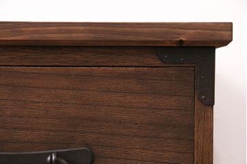 和製アンティーク　総桐材　当店リメイク　上手物!木の質感と木目が味わい深いローボード(テレビ台、ローチェスト、引き出し、衣装箪笥)(R-048579)