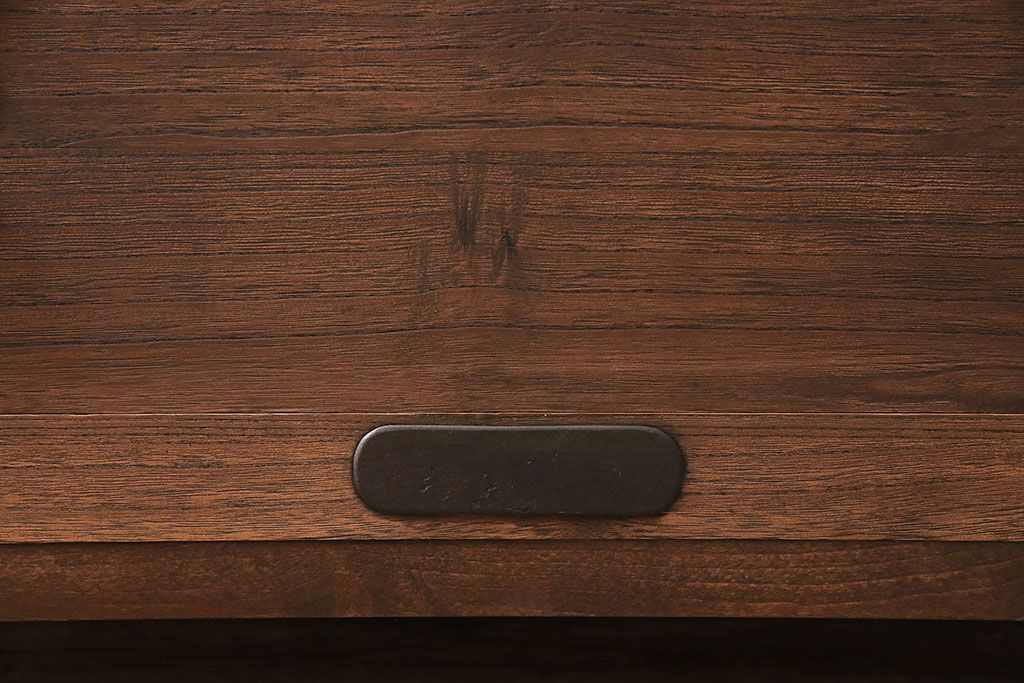 和製アンティーク　総桐材　当店リメイク　上手物!木の質感と木目が味わい深いローボード(テレビ台、ローチェスト、引き出し、衣装箪笥)(R-048579)