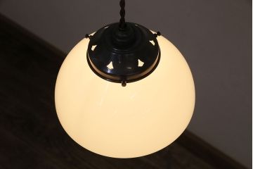 アンティーク照明　ユニークなフォルムがほっこりとする天井照明(ペンダントライト、吊り下げ照明)(R-048580)