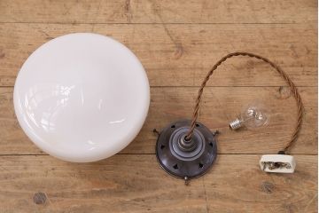 アンティーク照明　ユニークなフォルムがほっこりとする天井照明(ペンダントライト、吊り下げ照明)(R-048580)