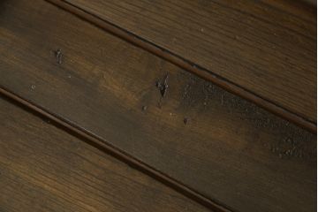 和製アンティーク　昭和初期　栓材　木の風合いが味わい深い大型のチャーチベンチ(木製ベンチ、長椅子、ベンチ)(R-048582)