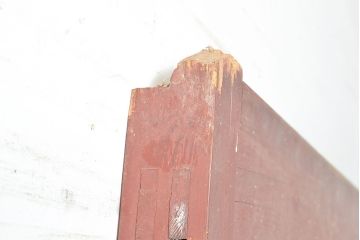 アンティーク建具　明治～大正期　檜(ヒノキ)材　金具の長い歳月を経た貫禄と存在感溢れる蔵戸1枚　(R-048589)