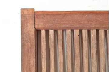 アンティーク建具　長い歳月を経た味わい深さが魅力のヒノキ材製蔵戸(玄関戸、引き戸、建具)(R-048591)