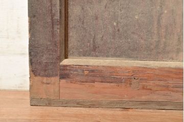 アンティーク建具　松材の木肌が独特な雰囲気を演出する蔵戸(引き戸、玄関戸)(R-048594)