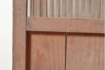 アンティーク建具　明治～大正期　シンプルな佇まいで取り入れやすい檜(ヒノキ)材の格子戸1枚　(R-048595)