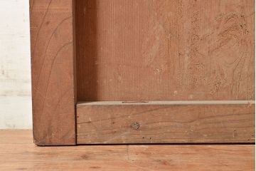 アンティーク建具　ケヤキ材・ヒノキ材・松材　木の味わいを存分に楽しめる蔵戸(玄関戸、引き戸、建具)(R-048597)
