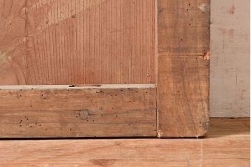 アンティーク建具　ケヤキ材・ヒノキ材・松材　木の味わいを存分に楽しめる蔵戸(玄関戸、引き戸、建具)(R-048597)