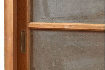 昭和レトロ　昭和中期　ラワン材　重ね戸棚(収納棚、戸棚、キャビネット)(R-048598)