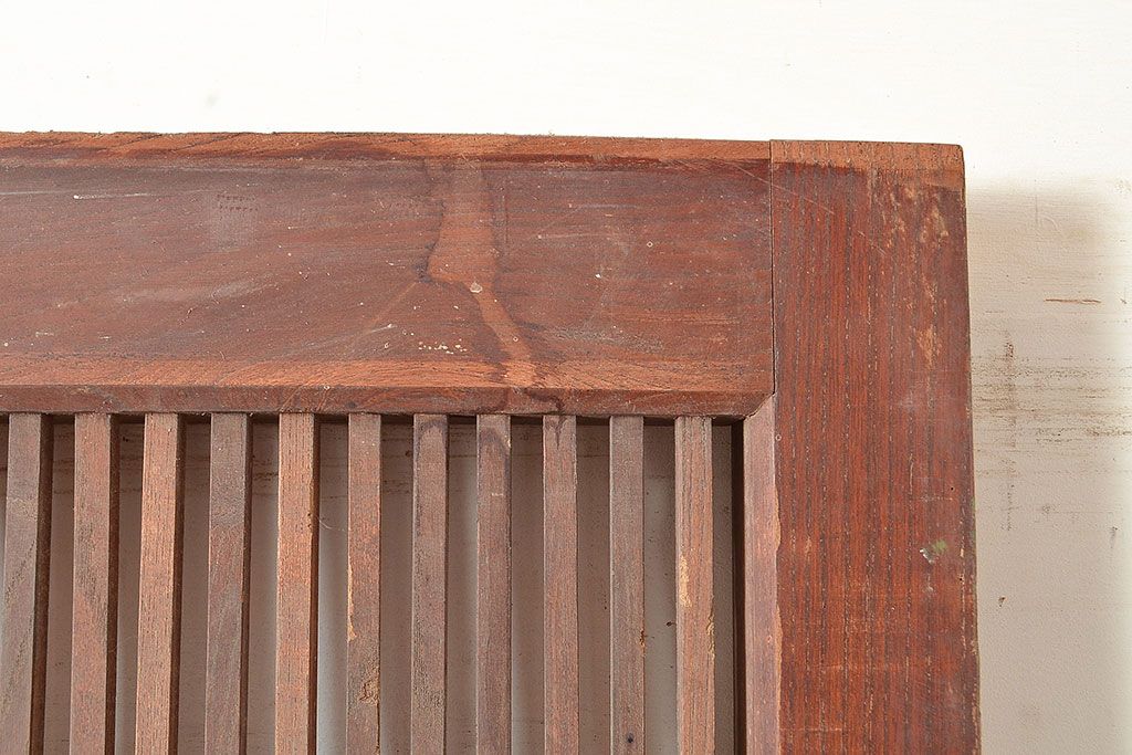 アンティーク建具　明治期　重厚な和の雰囲気を演出する総ケヤキ材製の蔵戸1枚　(R-048601)