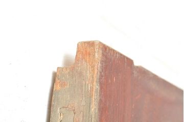 アンティーク建具　明治期　重厚な和の雰囲気を演出する総ケヤキ材製の蔵戸1枚　(R-048601)