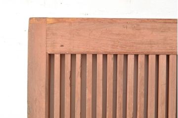 アンティーク建具　和の情緒漂う空間づくりにぴったりのヒノキ材製の蔵戸(引き戸、玄関戸)(R-048602)