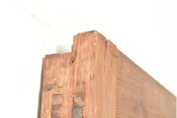 アンティーク建具　粋な和の雰囲気を盛り上げるヒノキ材製の蔵戸(引き戸、玄関戸)(R-048603)