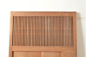 アンティーク建具　粋な和の雰囲気を盛り上げるヒノキ材製の蔵戸(引き戸、玄関戸)(R-048603)