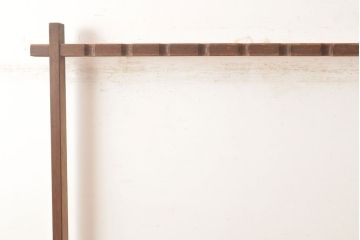和製アンティーク　馬の透かし彫りがアクセントになっている弓立て(弓道、矢、武具)(R-048607)