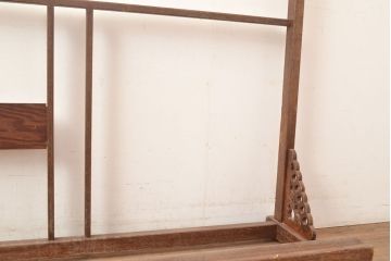 和製アンティーク　馬の透かし彫りがアクセントになっている弓立て(弓道、矢、武具)(R-048607)