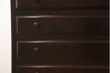 中古　北海道民芸家具　モダンなデザインが魅力!和室にも洋室にも取り入れやすい洋服タンス(衣装タンス、ワードローブ、引き出し、チェスト、着物箪笥)(R-048608)