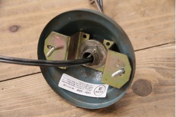 アンティーク照明　昭和レトロ　石目模様のガラスが懐かしさ漂う天井照明(ペンダントライト、吊り下げ照明)(R-048613)